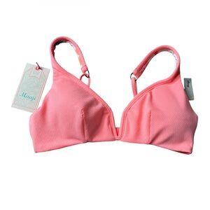 Maaji Reversible Coral V-Neck Bikini Top